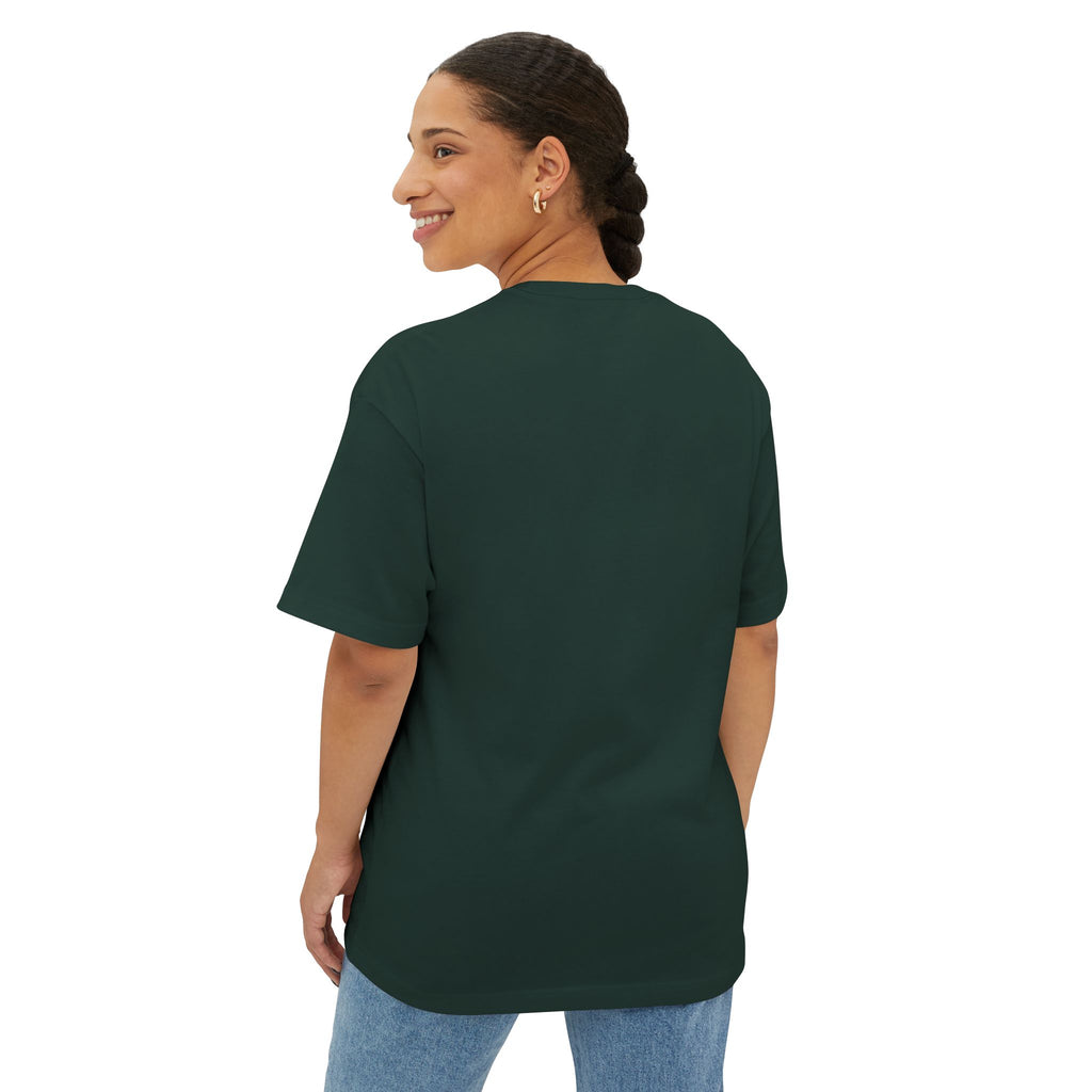 AI... Minimalist Graphic Tee — Oversized Boxy White T‑Shirt