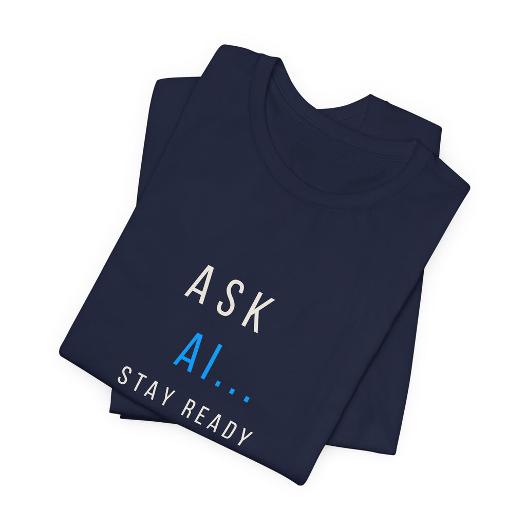 Ask AI Tee — Minimal Tech Graphic T-Shirt