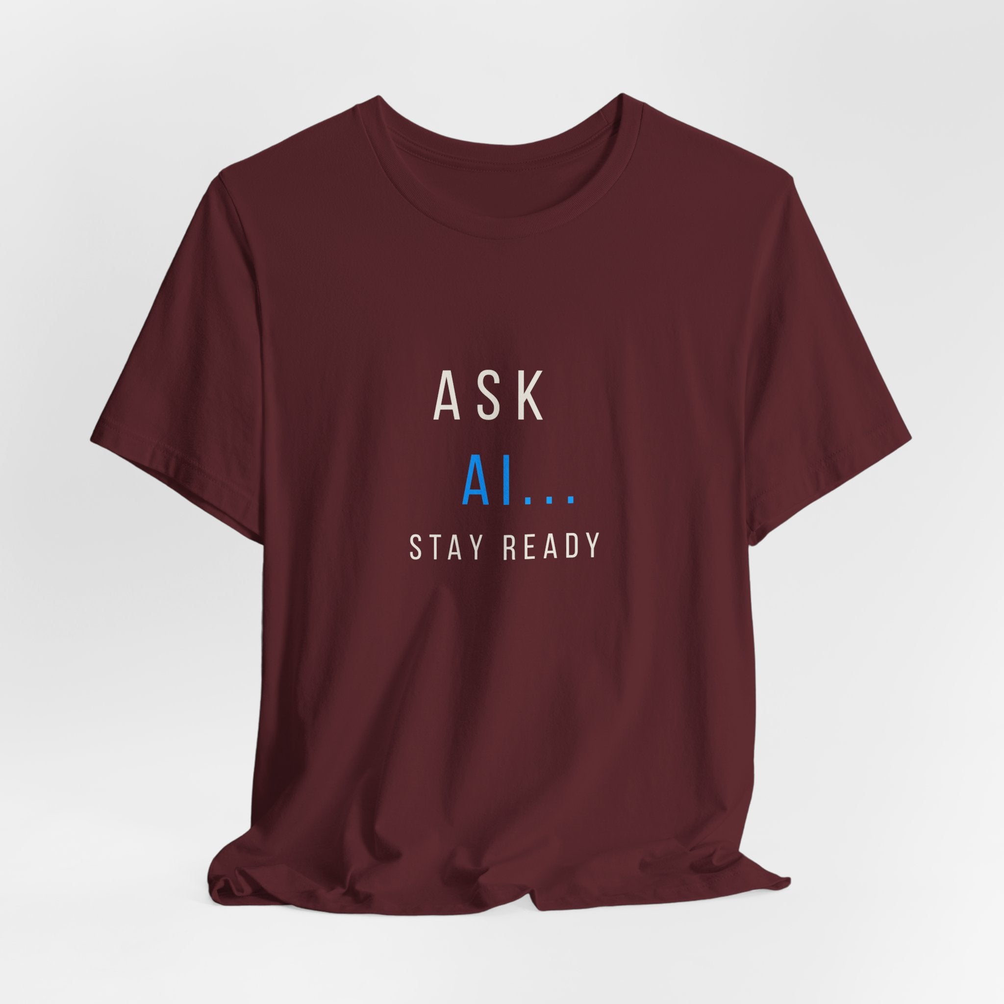 Ask AI Tee — Minimal Tech Graphic T-Shirt