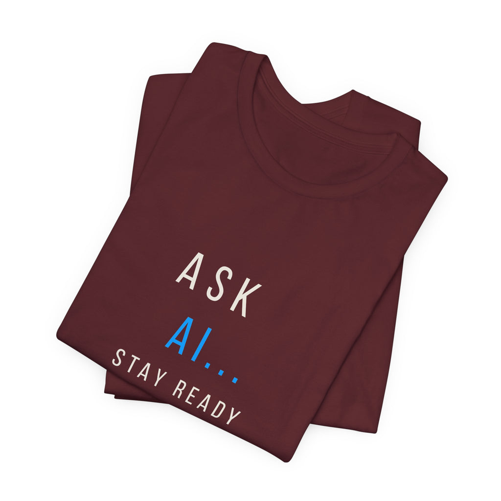 Ask AI Tee — Minimal Tech Graphic T-Shirt