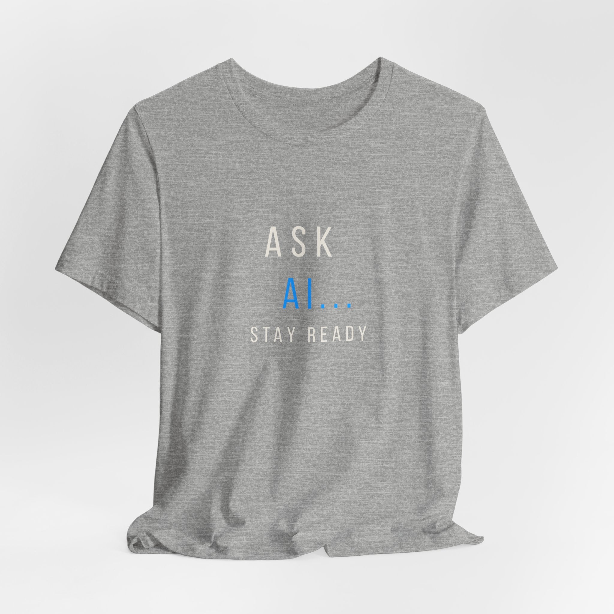 Ask AI Tee — Minimal Tech Graphic T-Shirt