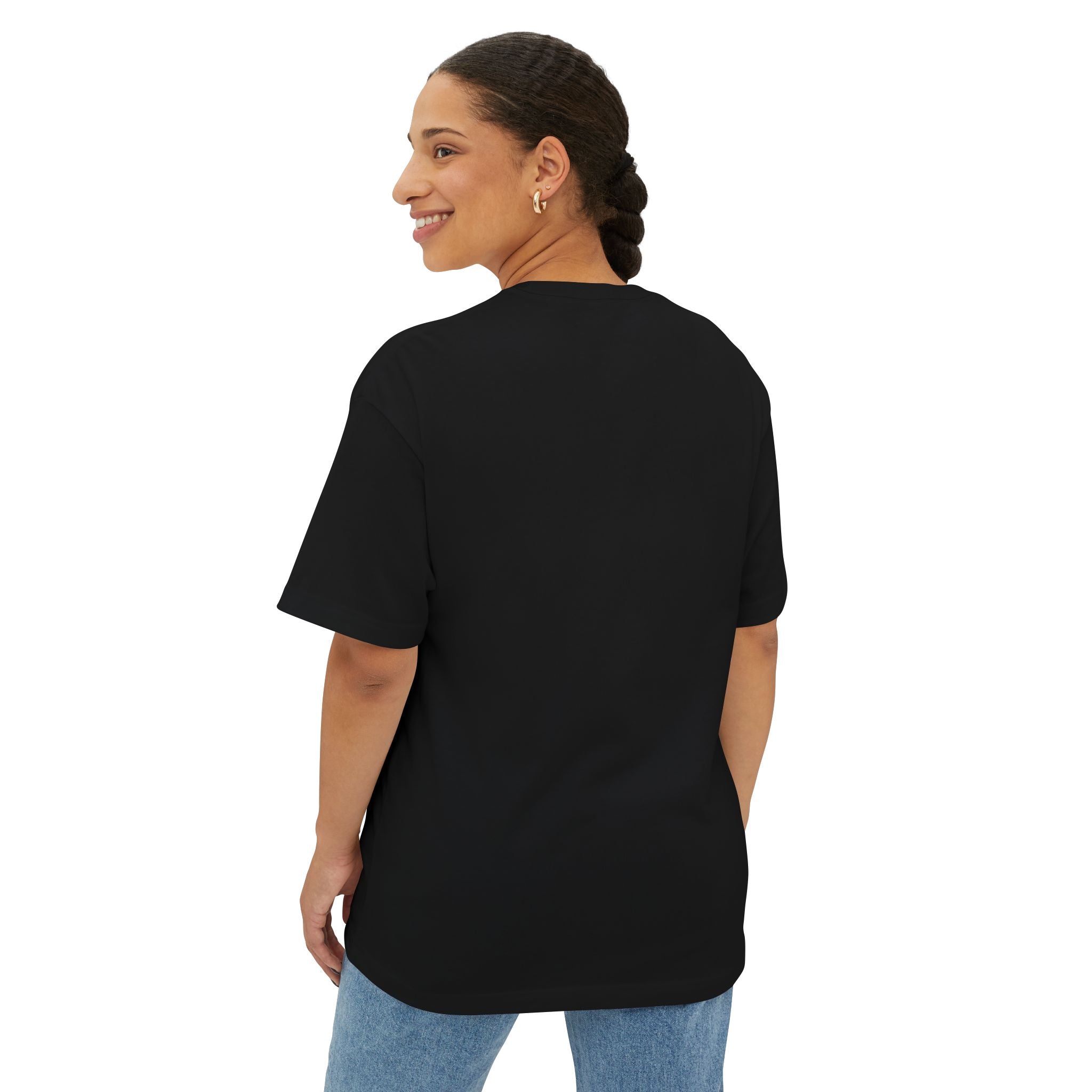AI... Minimalist Graphic Tee — Oversized Boxy White T‑Shirt