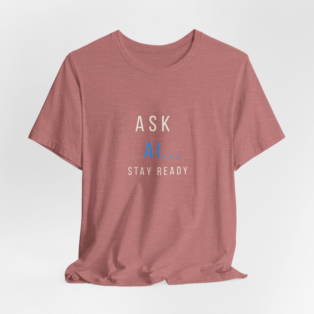 Ask AI Tee — Minimal Tech Graphic T-Shirt