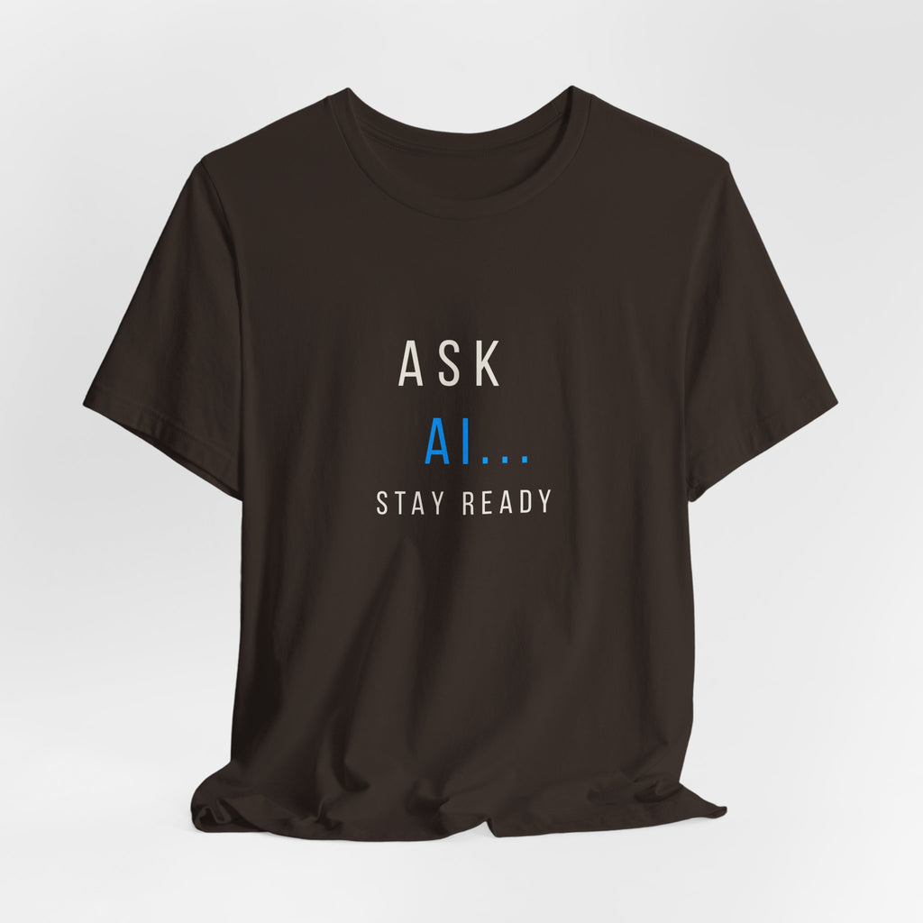 Ask AI Tee — Minimal Tech Graphic T-Shirt