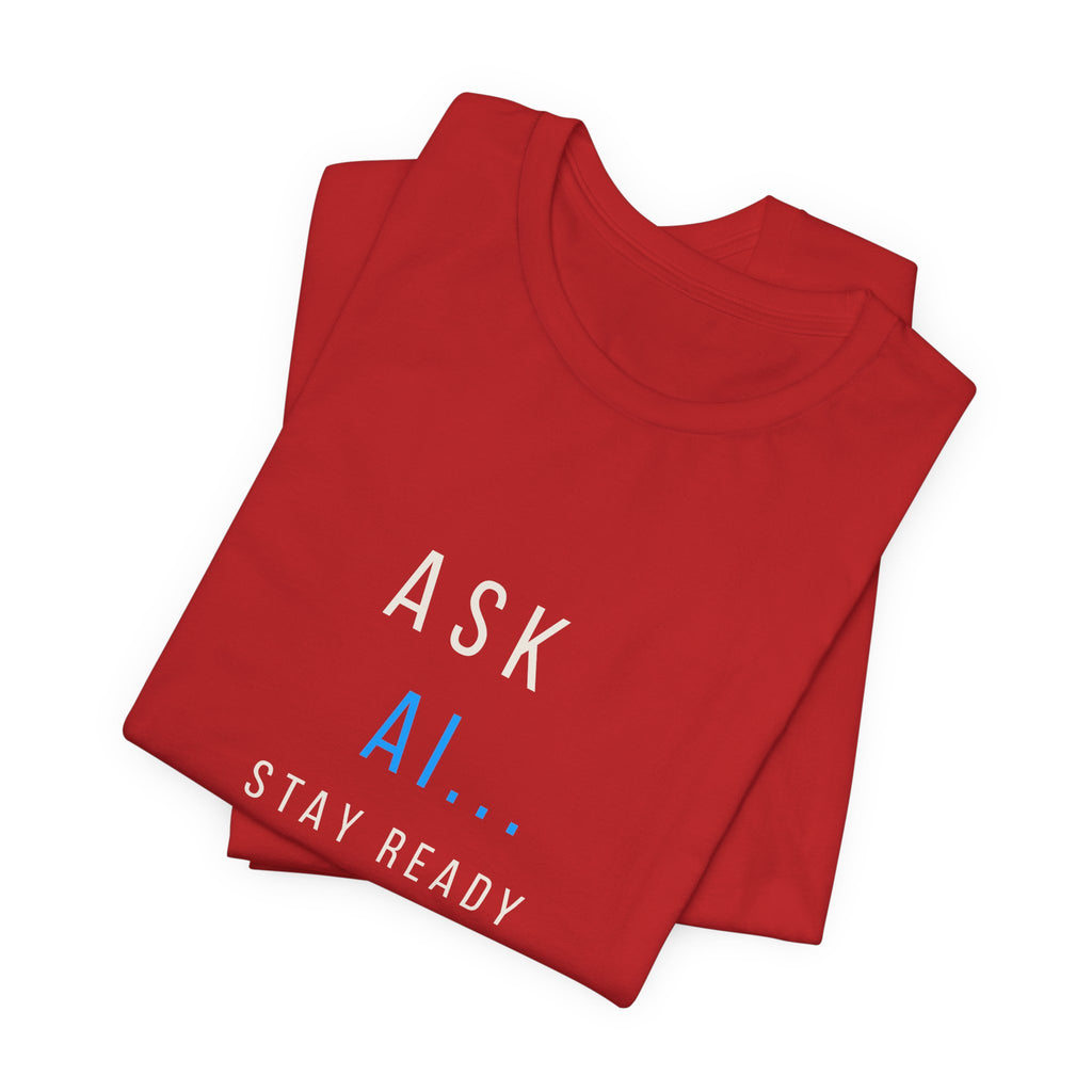 Ask AI Tee — Minimal Tech Graphic T-Shirt