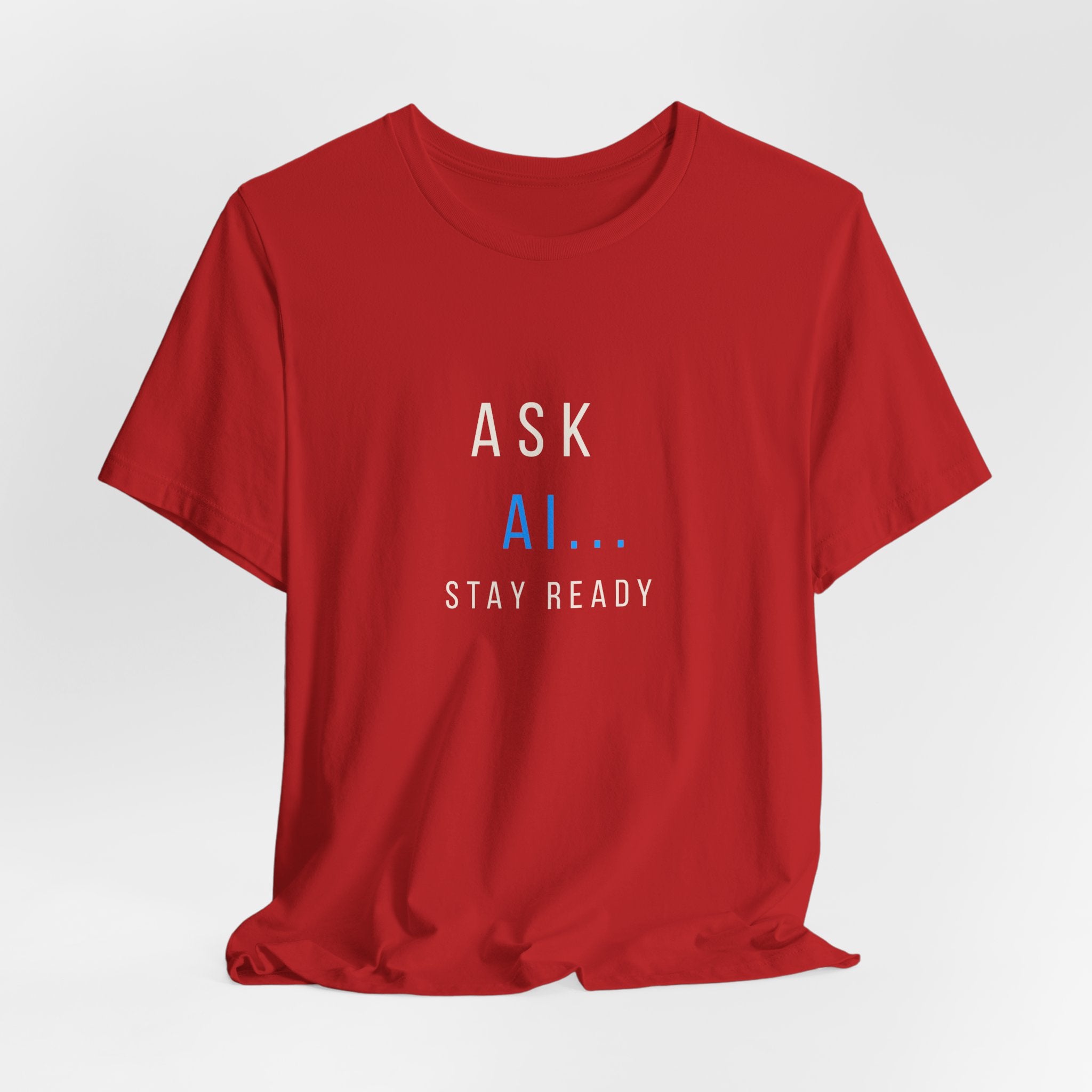 Ask AI Tee — Minimal Tech Graphic T-Shirt